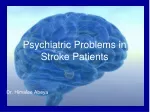 Psychiatric Problems in  Stroke Patients