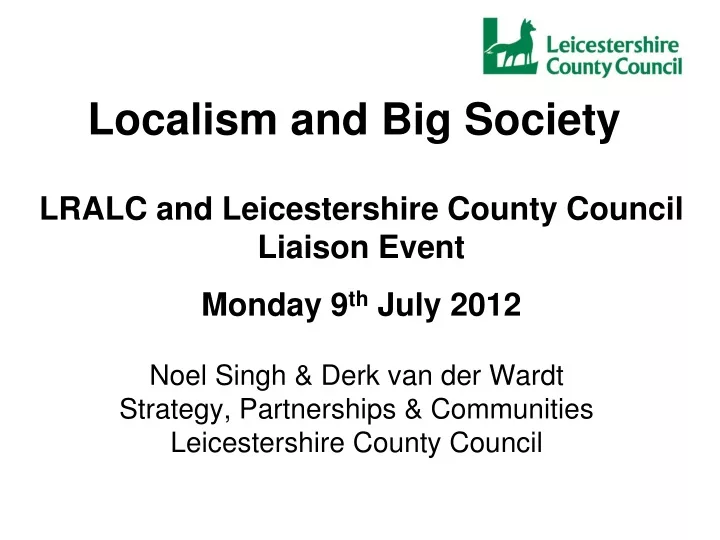 localism and big society