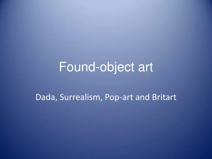found object art