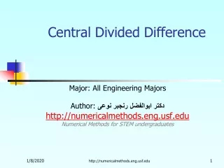 Central Divided Difference