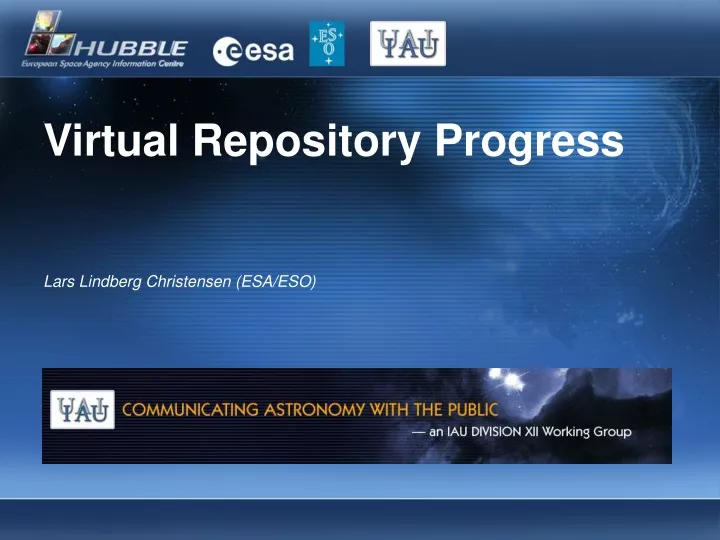 virtual repository progress