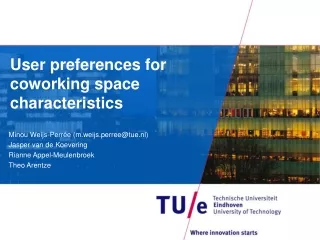User preferences for coworking space characteristics