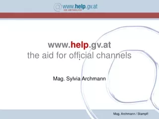 help .gv.at the aid for official channels