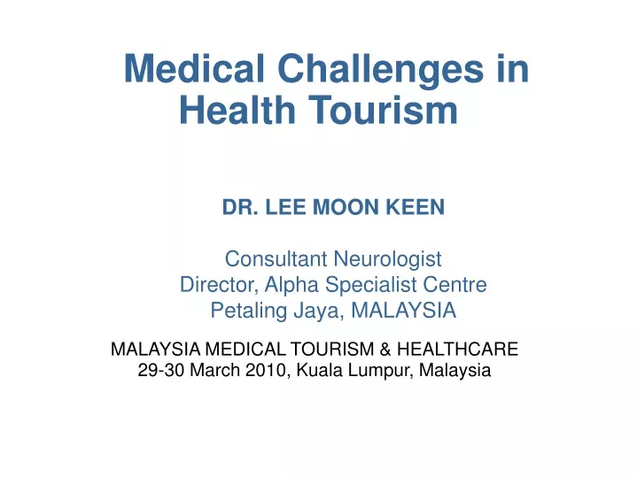 medical challenges in health tourism