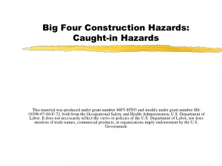 Big Four Construction Hazards: Caught-in Hazards