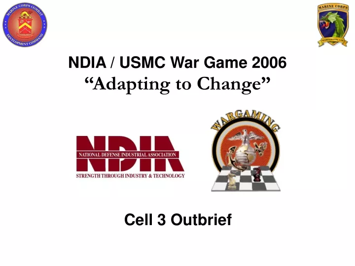 ndia usmc war game 2006 adapting to change