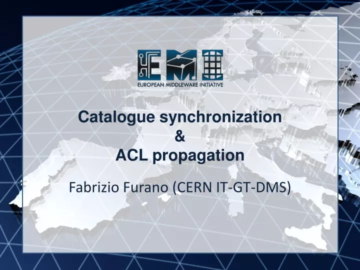 catalogue synchronization acl propagation