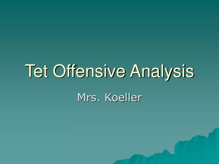tet offensive analysis