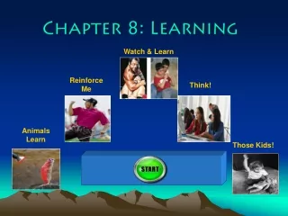 Chapter 8: Learning