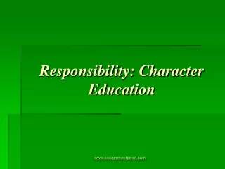 Responsibility: Character Education