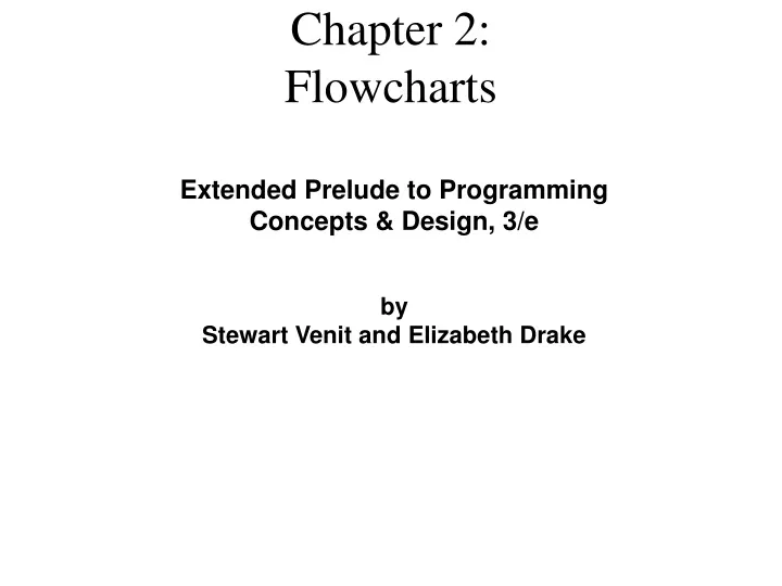 chapter 2 flowcharts