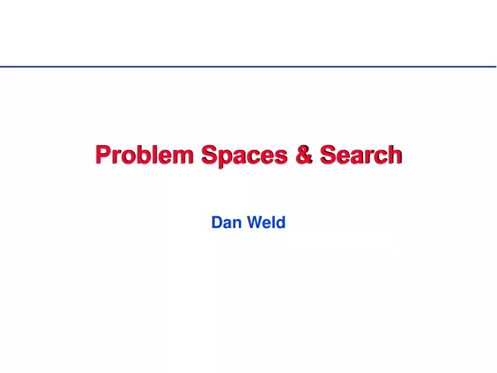 problem spaces search