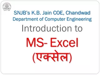 Uses of Excel-  ?????? ?????