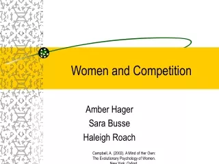 Women and Competition