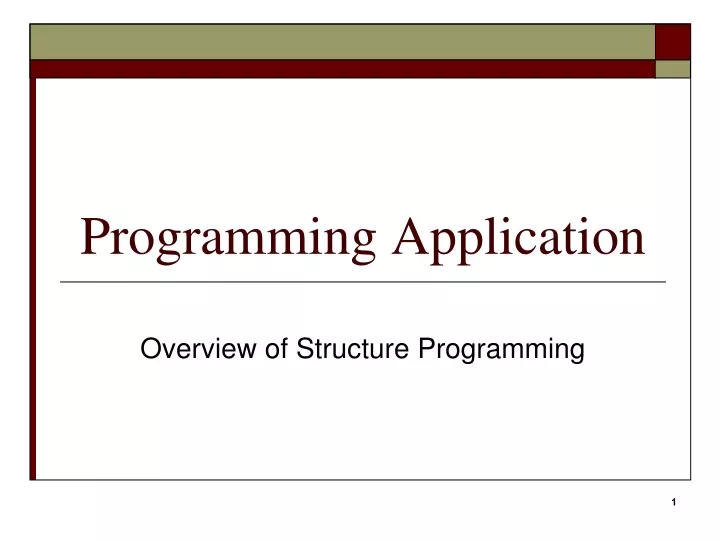 programming application