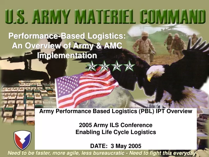 army performance based logistics pbl ipt overview