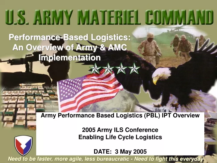 PPT - Performance-Based Logistics: An Overview of Army & AMC ...