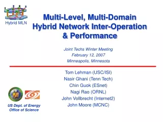 Multi-Level, Multi-Domain  Hybrid Network Inter-Operation &amp; Performance