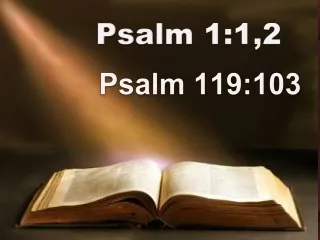 Psalm 1:1,2