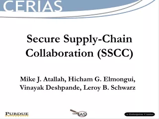Secure Supply-Chain Collaboration (SSCC)