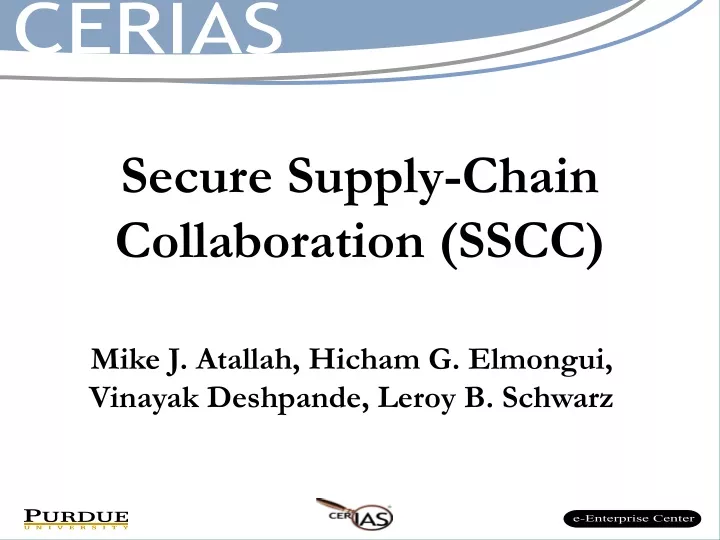 secure supply chain collaboration sscc