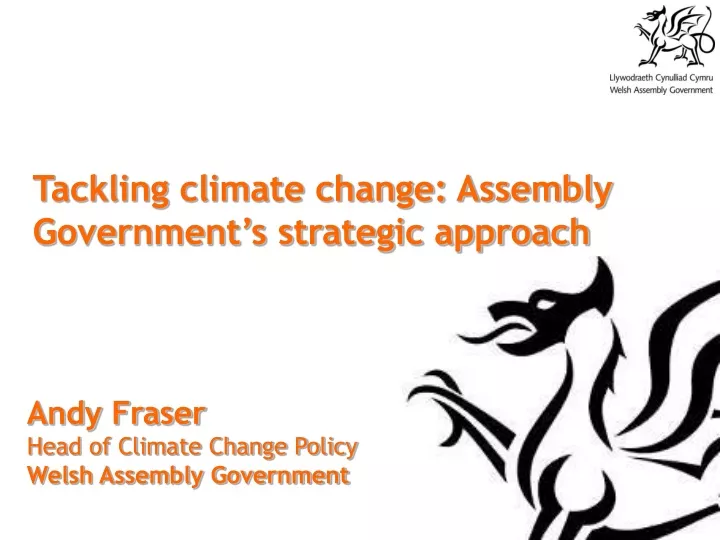 tackling climate change assembly government