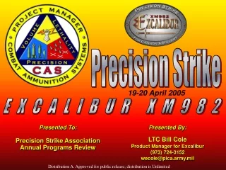 Presented To: Precision Strike Association Annual Programs Review