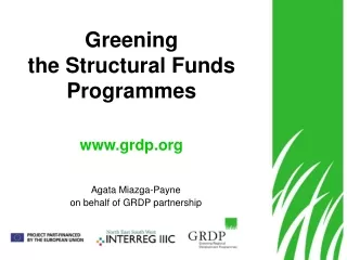 Greening  the Structural Funds Programmes grdp