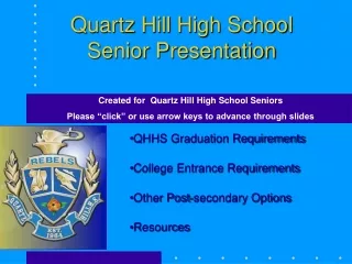 Quartz Hill High School Senior Presentation