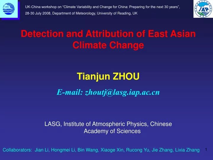 uk china workshop on climate variability