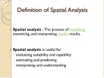 Spatial Analysis for Geographic Decision-Making - slide 1