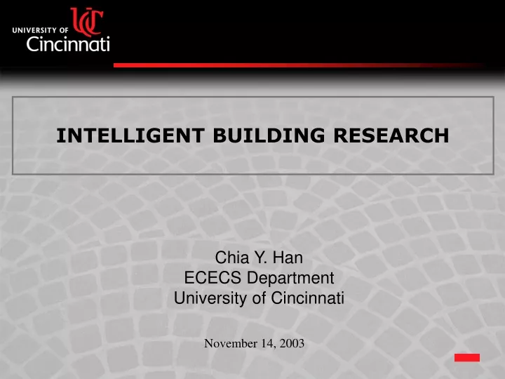 intelligent building research
