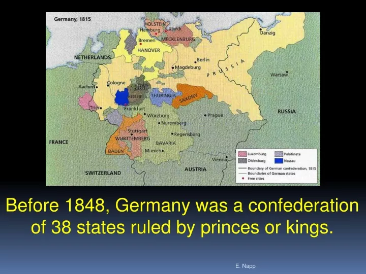 before 1848 germany was a confederation