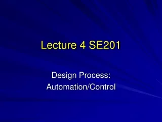 Lecture 4 SE201