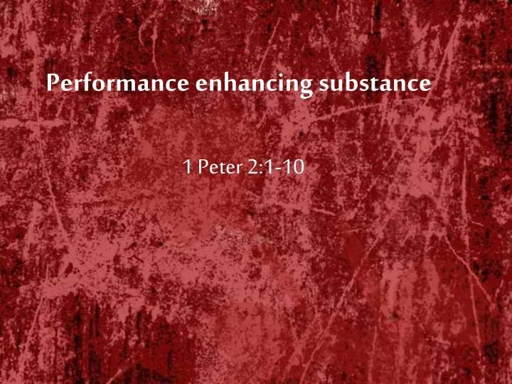 performance enhancing substance