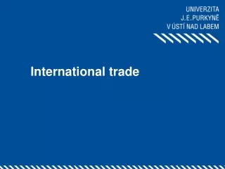 International trade