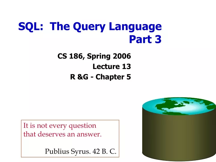 sql the query language part 3