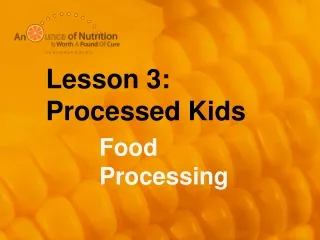 Lesson 3: Processed Kids