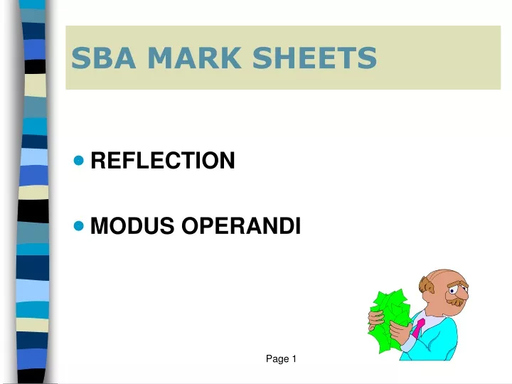 sba mark sheets