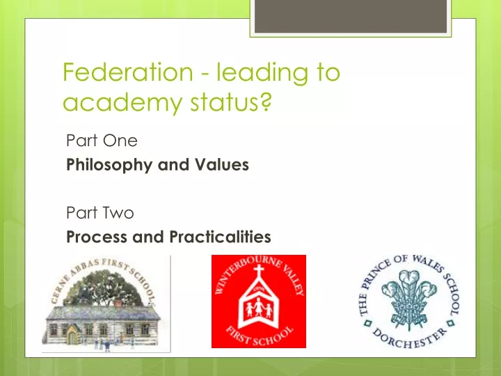 federation leading to academy status