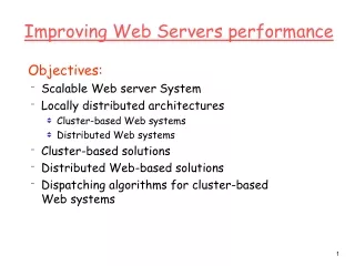 Improving Web Servers performance