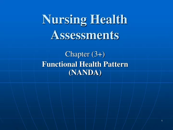 nursing health assessments