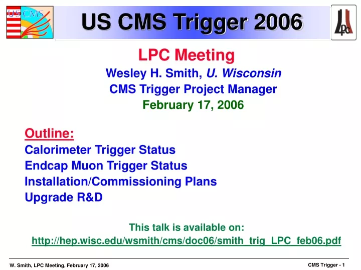 us cms trigger 2006