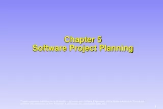 Chapter 5 Software Project Planning