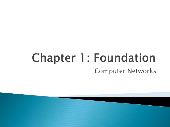 chapter 1 foundation