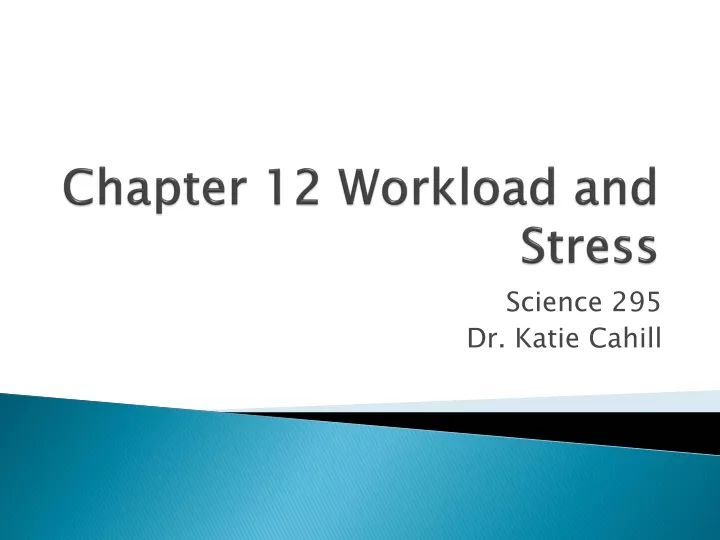chapter 12 workload and stress