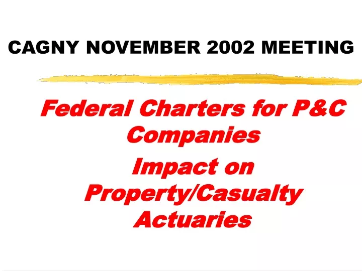 cagny november 2002 meeting