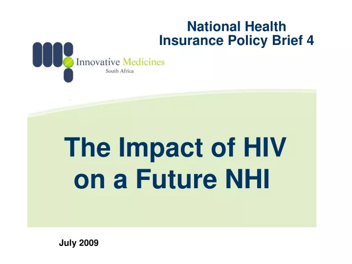the impact of hiv on a future nhi