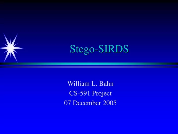 stego sirds