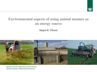 Environmental aspects of using animal manure as an energy source